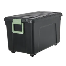 Malle recyclee spaceo noir / vert 110l h.45 x l.75 x p.44.5 cm