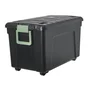 Malle recyclee spaceo noir / vert 110l h.45 x l.75 x p.44.5 cm