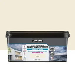 Peinture facade 2en1 conditions extremes 15 ans luxens 2,5 l meuliere