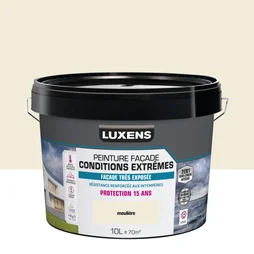 Peinture facade 2en1 conditions extremes 15 ans luxens 10l meuliere
