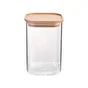 Bocal hermétique en verre et hêtre, DELINIA 1L