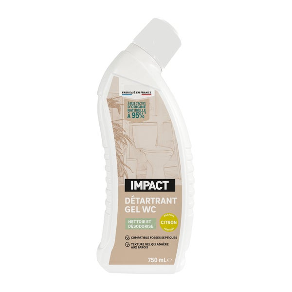 Detartrant wc gel naturel impact bouteille 750ml