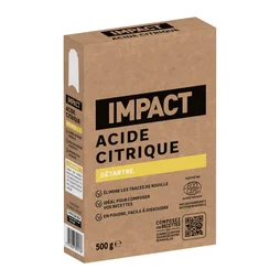 Acide citrique en poudre IMPACT, écodétergent, 500g