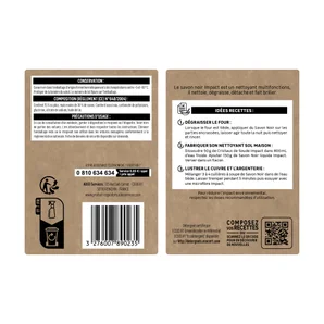 Savon noir IMPACT Dégraissant et détachant multi-usage, 1L ECODET