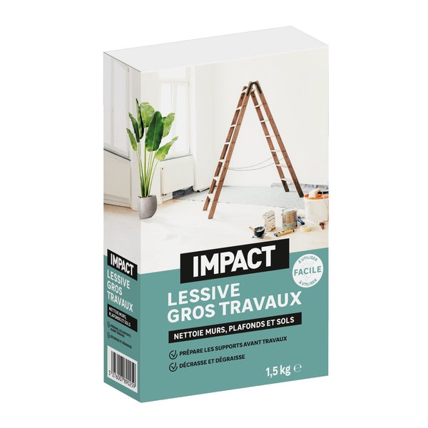 Lessive murs en poudre impact 1,5kg