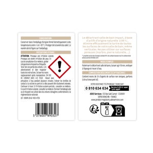Détartrant salle de bains IMPACT, en spray, 0.5L