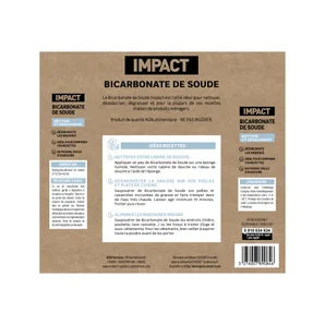 Bicarbonate de soude IMPACT Nettoyant multi-usage, 500g ECODET