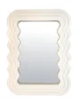 Miroir rectangulaire mdf blanc Ondule, l.29 x H.40 cm