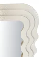 Miroir rectangulaire mdf blanc Ondule, l.29 x H.40 cm