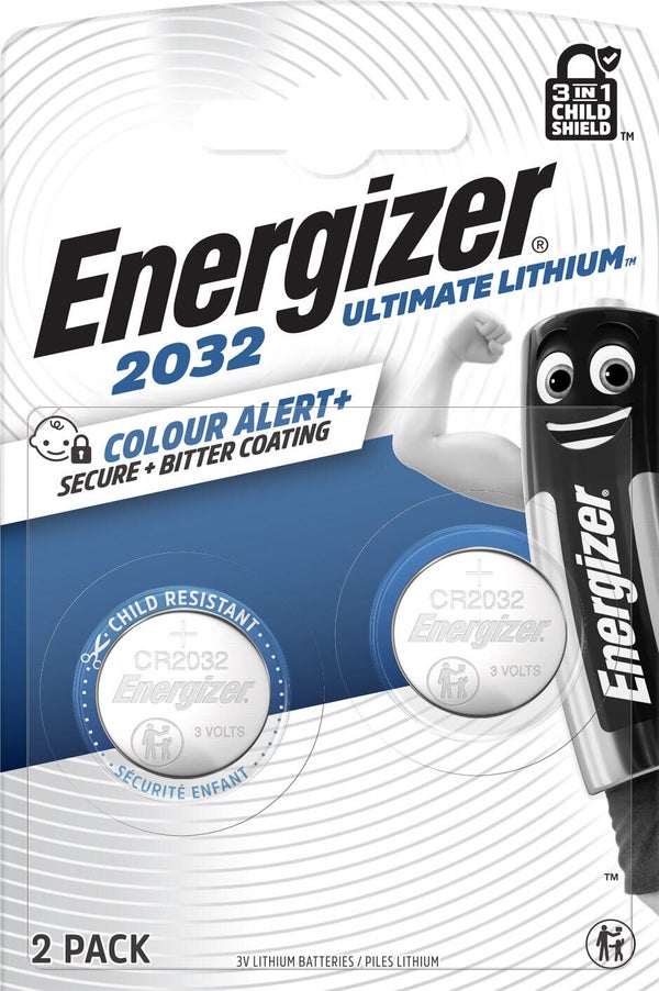 Lot de 2 piles bouton cr2035, 3 V, ENERGIZER