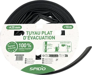 Tuyau d'évacuation nu L.10 m Diam.25 mm