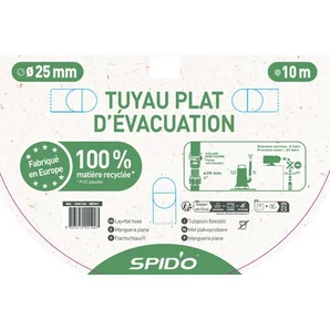 Tuyau d'évacuation nu L.10 m Diam.25 mm