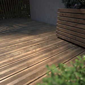 Lame de terrasse pin CERLAND, vert, L.240 x l.12 cm x Ep.27 mm