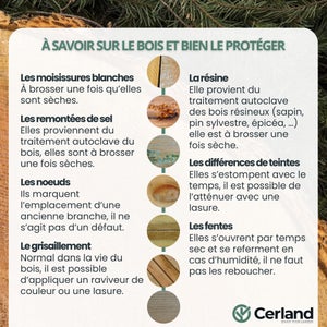 Lame de terrasse pin CERLAND, vert, L.240 x l.12 cm x Ep.27 mm