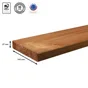 Lame bois DOUGLAS, marron, L.250 x l.14.5 cm x Ep.27 mm