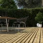 Dalle bois Pila CERLAND, vert, L.50 x l.50 cm x Ep.30 mm