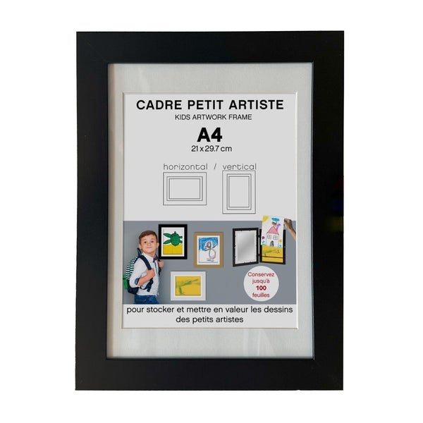 Cadre doodle 21x29cm noir ariane