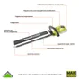 Taille-haies RYOBI RY36HT 60A 36V 4Ah 60 cm