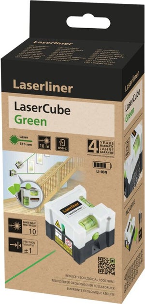 Niveau laser à ligne et bulle vert LASERLINER Laser Cube Green