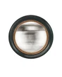 Miroir rond résine noir Perles diam.24 cm