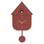Horloge Coucou EMDE rouge terracotta l.21.5 x H.41.5 cm