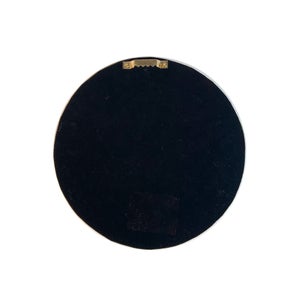 Miroir rond résine blanc Soleil diam.17.5 cm
