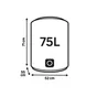 Chauffe-eau électrique  75L Equation Utilis