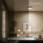Plafonnier Piazo led diam. 38 cm variation de blanc bois INSPIRE