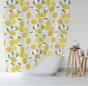 Rideau de douche 120 x 200 cm Citron zelie AZAO