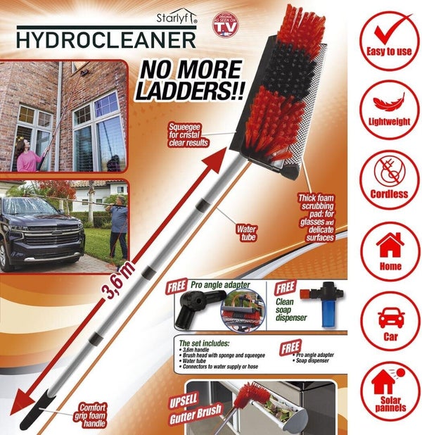 Balai telescopique Hydrocleaner 3.60m