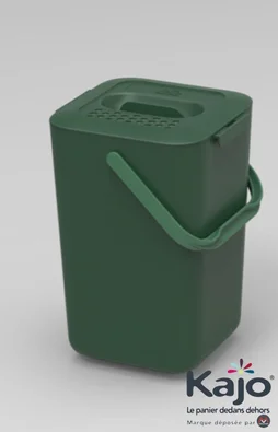 Seau à compost 7,5 litres vert olive