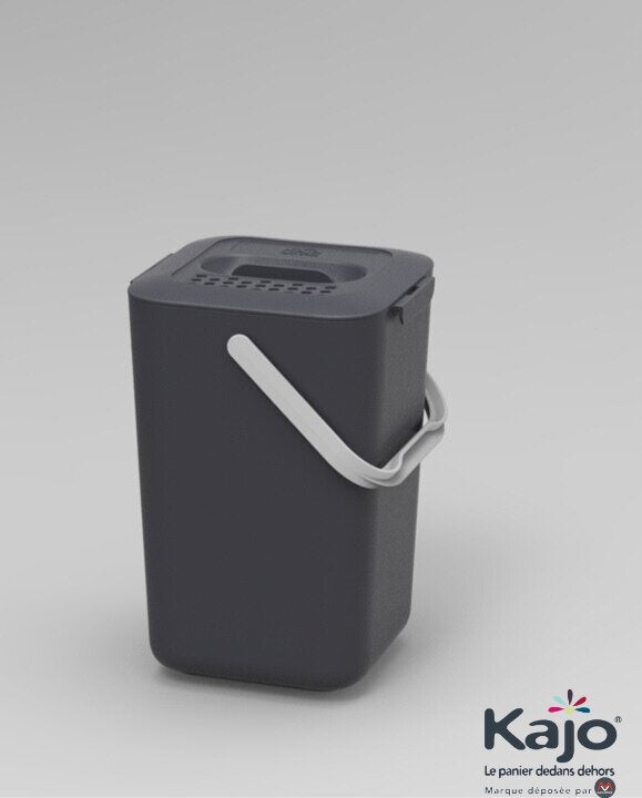 Seau à compost 7,5 litres gris / gris souris