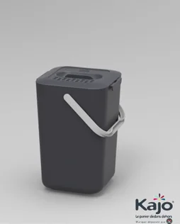 Seau à compost 7,5 litres gris / gris souris