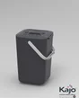 Seau à compost 7,5 litres gris / gris souris