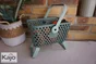 Panier kajo 4 litres vert olive / vert amande