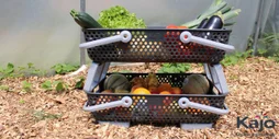 Panier kajo 20 litres gris souris