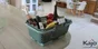 Panier kajo 15 litres vert olive/ vert amande