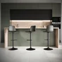 Lot de 2 tabourets Tomy, noir