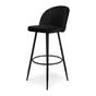 Lot de 2 tabourets Houndi, noir