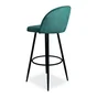 Lot de 2 tabourets Houndi, bleu turquoise