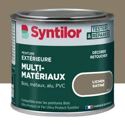 Peinture exterieure bois, aluminium, pvc . SYNTILOR lichen satine 125ml