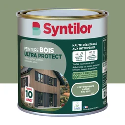 Peinture exterieure bois, aluminium, pvc . SYNTILOR vert provence satine 0.5l