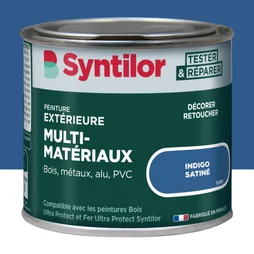 Peinture exterieure bois, aluminium, pvc . SYNTILOR indigo satine 125ml