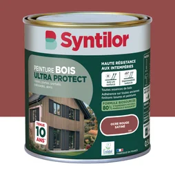 Peinture exterieure bois Ultra protect SYNTILOR ocre rouge satine  0.5l