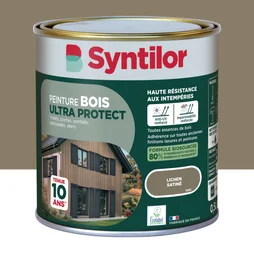 Peinture exterieure bois Ultra protect SYNTILOR lichen satine  0.5l