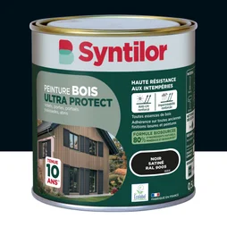 Peinture exterieure bois Ultra protect SYNTILOR noir satine  0.5l
