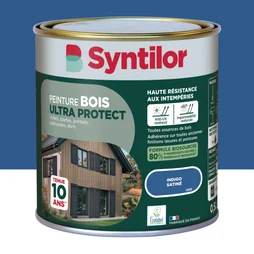 Peinture exterieure bois Ultra protect SYNTILOR indigo satine  0.5l