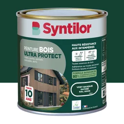 Peinture exterieure bois Ultra protect SYNTILOR vert basque satine  0.5l