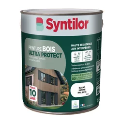 Peinture exterieure bois Ultra protect SYNTILOR blanc satine  2.5l