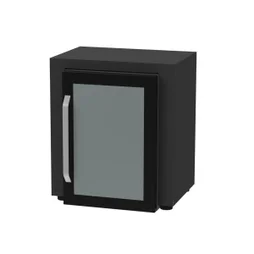 Meuble frigo 80x55 cm pour cuisine extérieure LE MARQUIER, noir